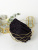 Набор махровых салфеток осибори Sandal "люкс" 30*30 см., цвет - черный, пл. 450 гр. - 10 шт. - фото
