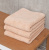 Набор махровых полотенец Sandal "люкс" 50*90 см., цвет - бежевый, пл. 450 гр. - 3 шт. - фото