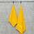 Набор махровых полотенец Dina Me из 2-х шт. (50*90 и 70*140 см.), цвет - Лимонный (NOTA ), плотность 450 гр. - фото