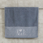 Махровое полотенце Abu Dabi 50*90 см., цвет - синяя бирюза (0441), плотность 550 гр., 2-я нить.